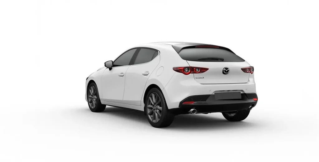Mazda-3-2.5-e-Skyactive-G-140cv-Centre-Line-blanco-trasera.webp
